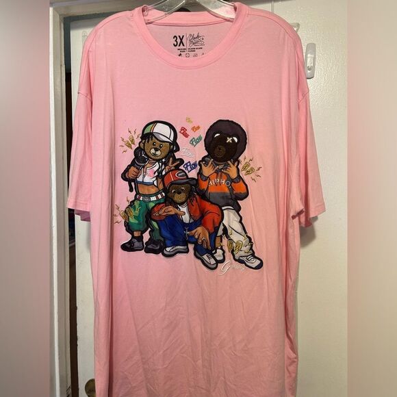 NWOT Bleecker & Mercer Pink Short Sleeve Tees with Graphic Designs - Picture 3 of 12